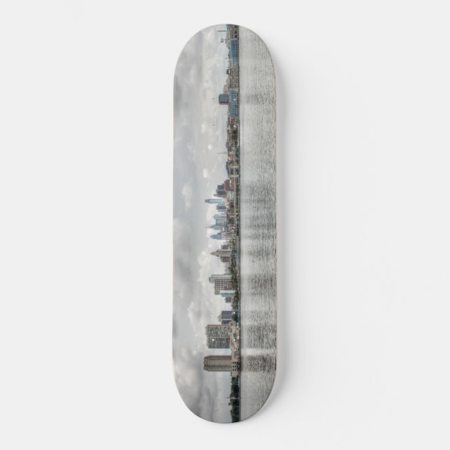 Philly skyline skateboard (Front)