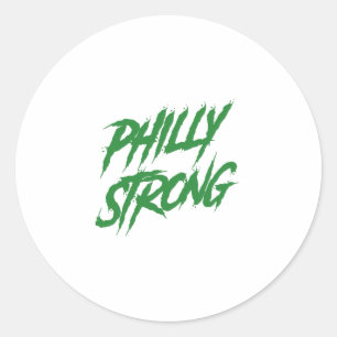 Philly Strong Graffiti Style Classic Round Sticker