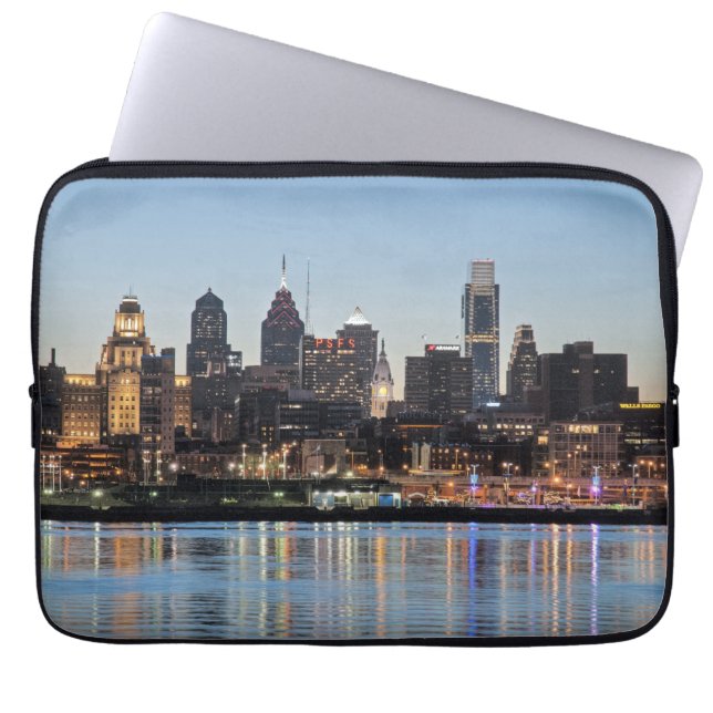 Philly sunset laptop sleeve (Front)