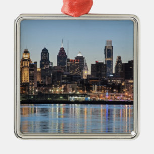 Philly sunset metal tree decoration