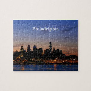 Philly Sunset Skyline Puzzle
