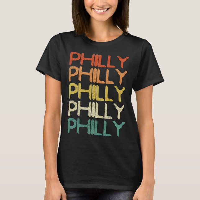 Philly Vintage Retro  7 T-Shirt (Front)