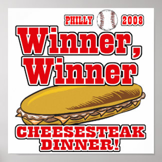 Philly Winner Cheesesteak Dinner Poster
