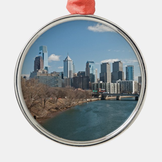 Philly winter metal tree decoration (Front)