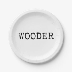 Philly Wooder Paper Plate