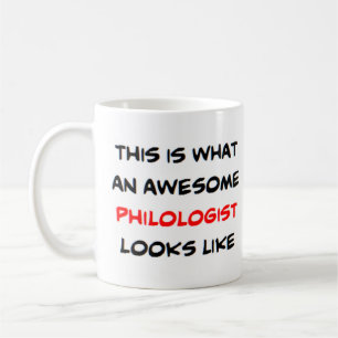 philologist awesome coffee mug