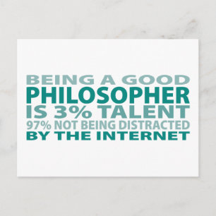 Philosopher 3% Talent Postcard