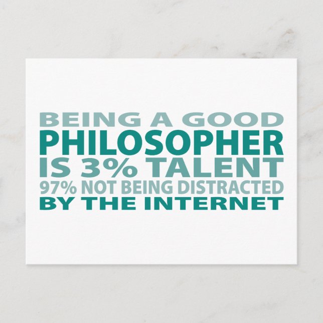 Philosopher 3% Talent Postcard (Front)