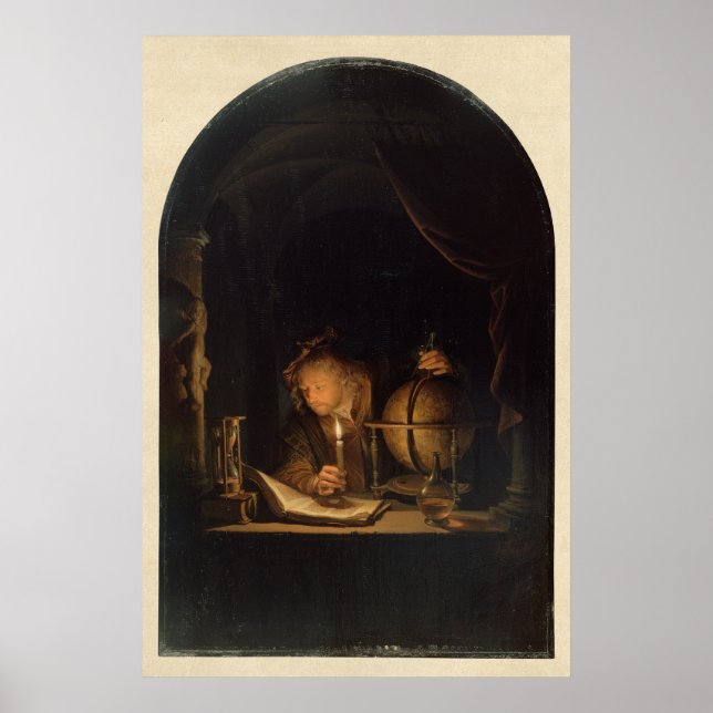 Philosopher Alchemist in the Laboratory Poster (Front)