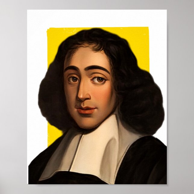Philosopher Baruch Spinoza illustration  Poster (Front)