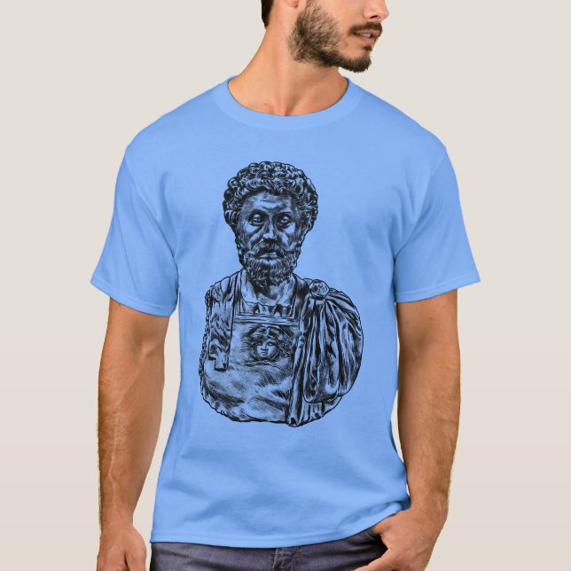 Philosopher Emperor Exploring the Wisdom of Marcus T-Shirt (Front)