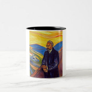 Philosopher Friedrich Nietzsche (by Edvard Munch) Two-Tone Coffee Mug
