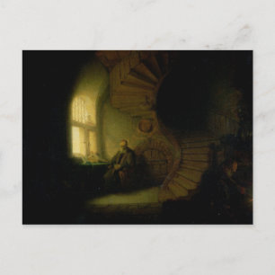 Philosopher in Meditation, 1632 Postcard
