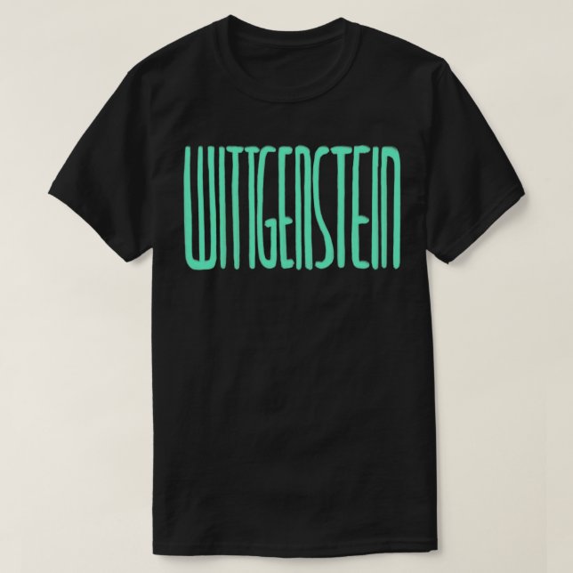 Philosopher Ludwig Wittgenstein T-Shirt (Design Front)