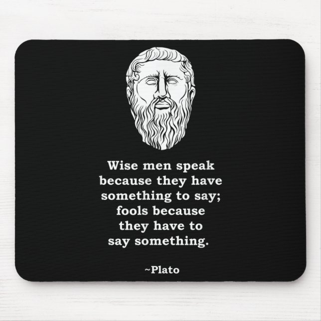 Philosopher Plato Quote - Philosophy Student Nerd  Mouse Mat (Front)