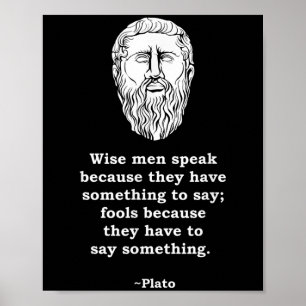 Philosopher Plato Quote - Philosophy Student Nerd  Poster