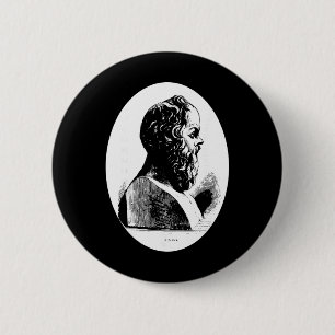 Philosopher Socrates Philosophy Teacher Gift Greek 6 Cm Round Badge