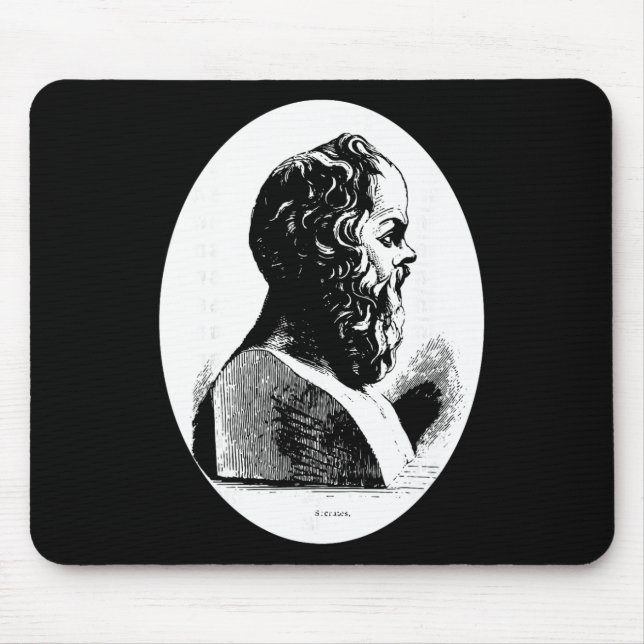 Philosopher Socrates Philosophy Teacher Gift Greek Mouse Mat (Front)