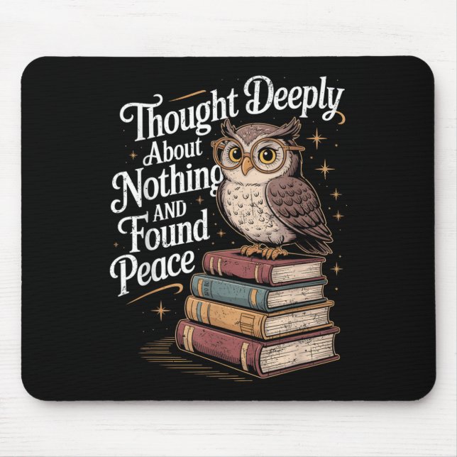 Philosopher Thought Deeply Philosophy Pun Joke Gru Mouse Mat (Front)