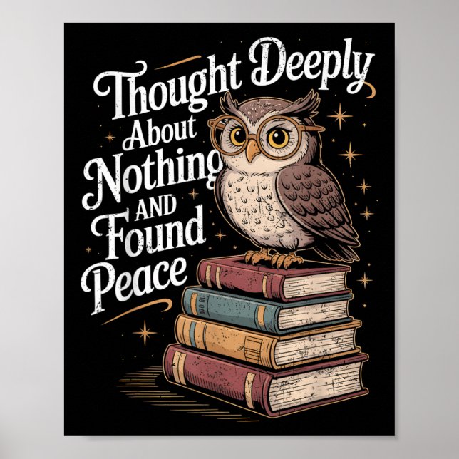 Philosopher Thought Deeply Philosophy Pun Joke Gru Poster (Front)