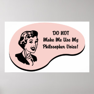 Philosopher Voice Poster