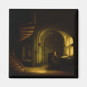 Philosopher with an Open Book, 1625-7 (oil on pane Magnet