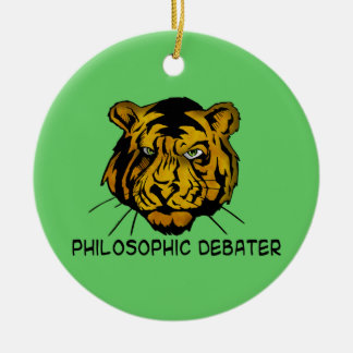 Philosophic Debater Ceramic Tree Decoration