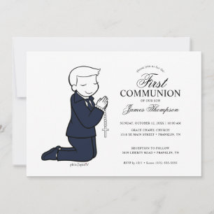 Philosophies First Communion - Boy Invitation