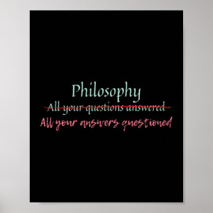 Philosophy, All Your Answers Questioned Poster