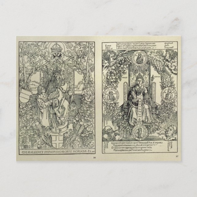 Philosophy and a Habsburg Emperor Postcard (Front)