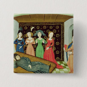 Philosophy and the Muses 15 Cm Square Badge