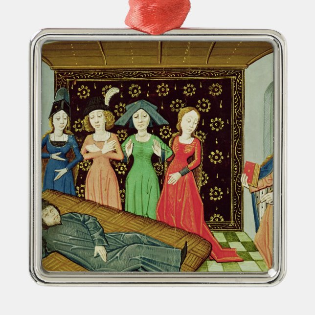 Philosophy and the Muses Metal Tree Decoration (Front)