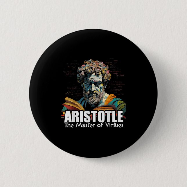 Philosophy Aristotle  6 Cm Round Badge (Front)