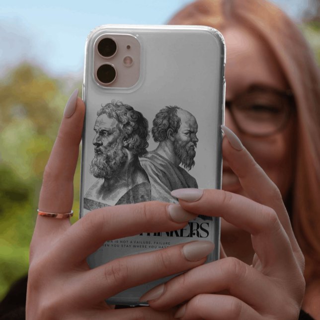 Philosophy Art Print - Plato and Socrates Case-Mate iPhone Case (Creator Uploaded)