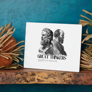 Philosophy Art Print - Plato and Socrates Plaque