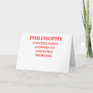 philosophy card