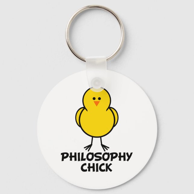 Philosophy Chick Key Ring (Front)