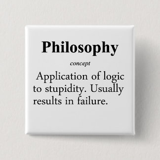 Philosophy Definition 15 Cm Square Badge
