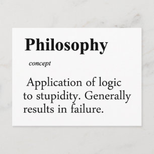 Philosophy Definition Postcard