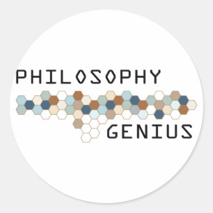 Philosophy Genius Classic Round Sticker