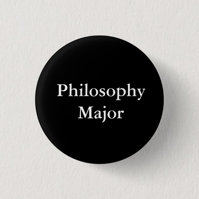 Philosophy Major 3 Cm Round Badge (Front)