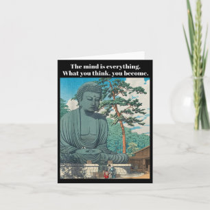 Philosophy Quote Buddha Buddhism Meditation Positi Card