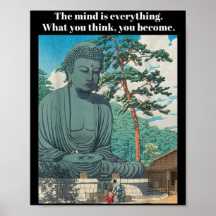 Philosophy Quote Buddha Buddhism Meditation Positi Poster