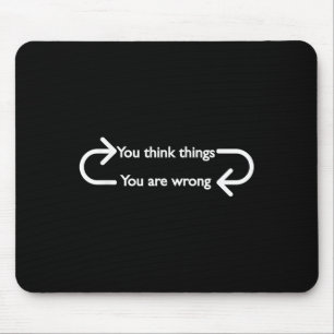 Philosophy, Quote, Funny, Intellectual, Philosophe Mouse Mat