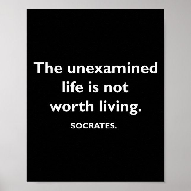 Philosophy, Quote, Funny, Intellectual, Philosophe Poster (Front)