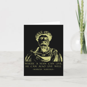 Philosophy Quote Stoic Sayings Marcus Aurelius  Card
