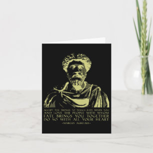 Philosophy Quote Stoic Sayings Marcus Aurelius Card