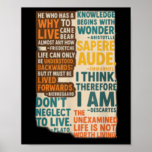 Philosophy Quotes Poster - Timeless Wisdom From Gr