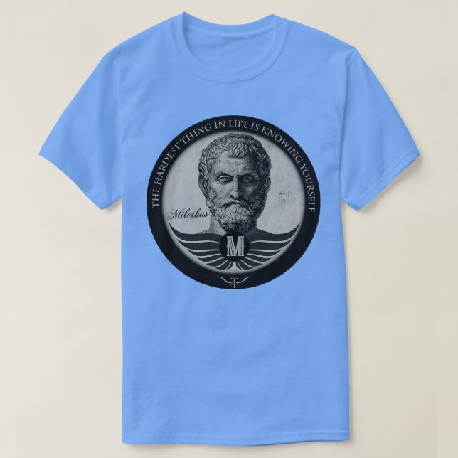 Philosophy Session Milethus BW T-Shirt (Design Front)