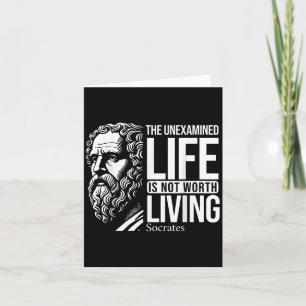 Philosophy Socrates Quote For Wise Philosphers  Card